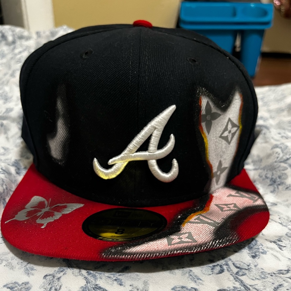 Custom made Fitted hat. Brand new Never worn